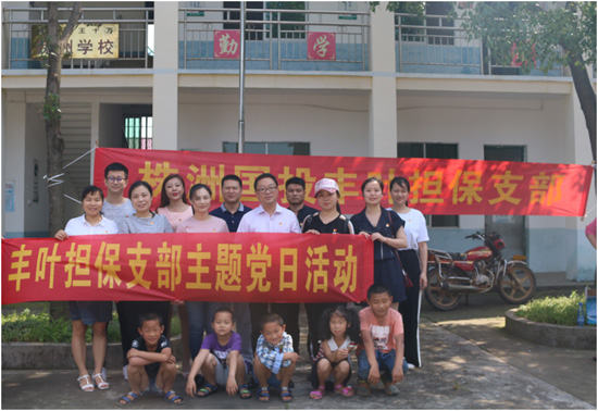 丰叶担保党支部到株洲县挽洲村开展党建帮扶活动