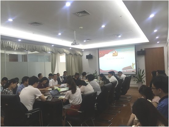 龙九文为国投水木、产研所、国投创投支部讲授专题党课