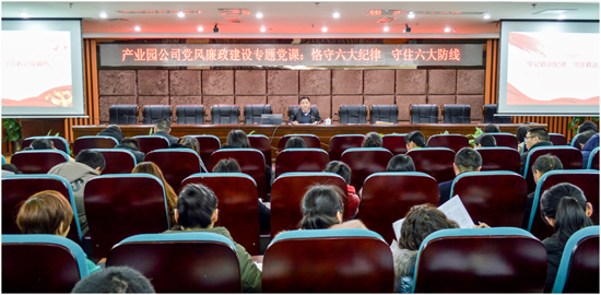 国投产业园开展党风廉政建设专题党课